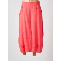 KOKOMARINA - Jupe longue rose en lin - Femme - Taille 42 - Modz