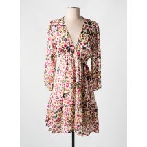 RUE DES ABBESSES - Robe mi-longue beige en polyester - Femme - Taille 38 - Modz