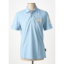 NAPAPIJRI - Polo bleu en coton - Homme - Taille S - Modz