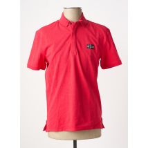 NAPAPIJRI - Polo rouge en coton - Homme - Taille S - Modz