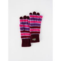 LACOSTE - Gants rose en laine - Femme - Taille 6,5 - Modz