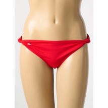 LACOSTE - Bas de maillot de bain rouge en polyamide - Femme - Taille 40 - Modz