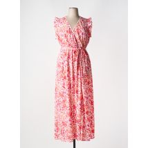 BY ONE - Robe longue rose en polyester - Femme - Taille 46 - Modz