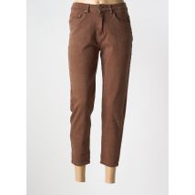 MIRA BELLE - Pantalon 7/8 marron en coton - Femme - Taille 36 - Modz