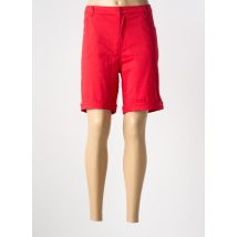 WORLD FASHION - Bermuda rouge en coton - Femme - Taille 48 - Modz