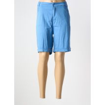 WORLD FASHION - Bermuda bleu en coton - Femme - Taille 52 - Modz