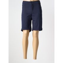 WORLD FASHION - Bermuda bleu fonce en coton - Femme - Taille 50 - Modz