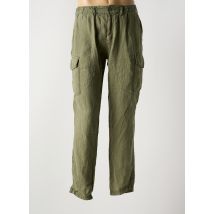 SCHOTT - Pantalon cargo vert en lin - Homme - Taille W33 - Modz