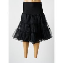FOREVER FIFTIES - Jupe mi-longue noir en nylon - Femme - Taille 36 - Modz