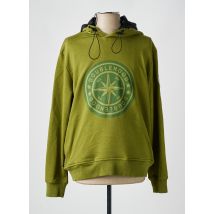 DOUBLEHOOD - Sweat-shirt à capuche vert en coton - Homme - Taille M - Modz