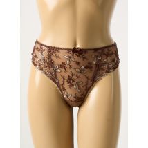FANTASIE - Tanga marron en nylon - Femme - Taille 40 - Modz