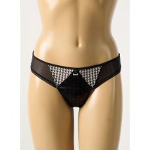 WACOAL - Tanga noir en polyester - Femme - Taille 40 - Modz