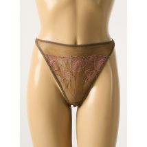 PRINCESSE TAM-TAM - String marron en polyamide - Femme - Taille 40 - Modz