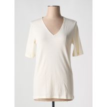 HANRO - T-shirt beige en laine - Femme - Taille 40 - Modz