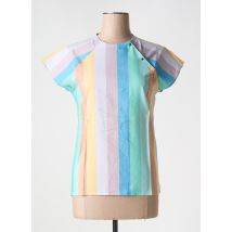 LAURENT ST CYR - Blouse bleu en coton - Femme - Taille 36 - Modz