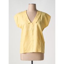 LAURENT ST CYR - Chemisier jaune en coton - Femme - Taille 42 - Modz
