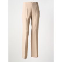 FICELLE - Pantalon droit beige en polyester - Femme - Taille 36 - Modz