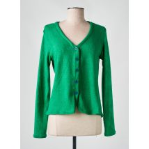 LINGAM - Gilet manches longues vert en polyester - Femme - Taille 40 - Modz