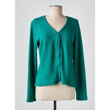 LINGAM - Gilet manches longues vert en polyester - Femme - Taille 40 - Modz