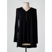 AN II VITO - Tunique manches longues noir en viscose - Femme - Taille 40 - Modz
