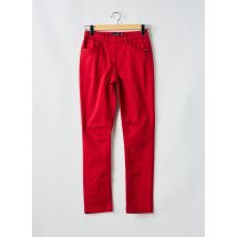 BRANDTEX - Pantalon slim rouge en coton - Femme - Taille 38 - Modz
