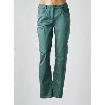 BRANDTEX - Pantalon droit vert en coton - Femme - Taille 36 - Modz
