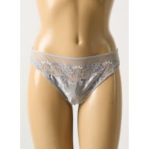 LISE CHARMEL - Tanga gris en soie - Femme - Taille 40 - Modz