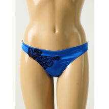 COTTON CLUB - String bleu en soie - Femme - Taille 36 - Modz