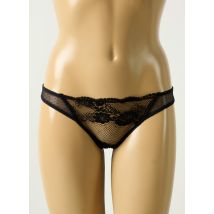 COTTON CLUB - String noir en nylon - Femme - Taille 36 - Modz