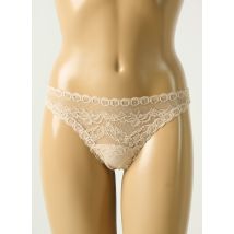 COTTON CLUB - String beige en nylon - Femme - Taille 36 - Modz