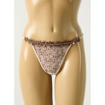 LISE CHARMEL - Tanga rose en polyamide - Femme - Taille 42 - Modz