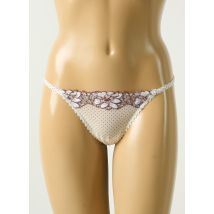 MARIE JO - String beige en polyamide - Femme - Taille 40 - Modz