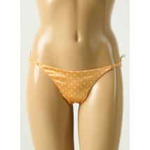 COTTON CLUB - String orange en soie - Femme - Taille 36 - Modz