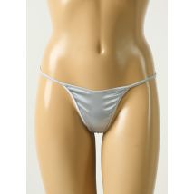 COTTON CLUB - String gris en soie - Femme - Taille 36 - Modz
