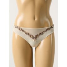 COTTON CLUB - String beige en nylon - Femme - Taille 36 - Modz