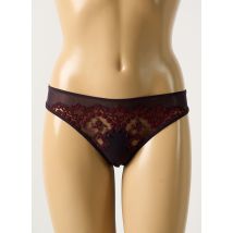 COTTON CLUB - Tanga violet en nylon - Femme - Taille 38 - Modz