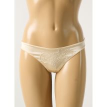 COTTON CLUB - String beige en soie - Femme - Taille 36 - Modz