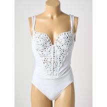 NICOLE OLIVIER - Maillot de bain 1 pièce blanc en polyamide - Femme - Taille 44 - Modz
