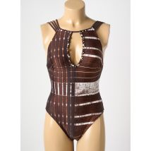 MARYAN MEHLHORN - Maillot de bain 1 pièce marron en polyamide - Femme - Taille 110B - Modz