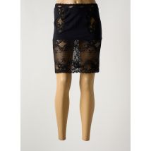 COTTON CLUB - Jupon /Fond de robe noir en viscose - Femme - Taille 42 - Modz