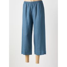 VIVIS - Pantalon 7/8 bleu en lin - Femme - Taille 38 - Modz