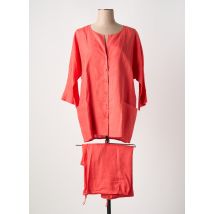 LIONELLA - Ensemble pantalon rouge en lin - Femme - Taille 40 - Modz