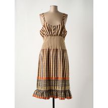 CHIARO SCURO - Robe mi-longue marron en polyester - Femme - Taille 44 - Modz