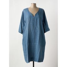 VIVIS - Robe mi-longue bleu en lin - Femme - Taille 42 - Modz