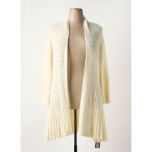 ESCOLA - Gilet manches longues blanc en acrylique - Femme - Taille 46 - Modz