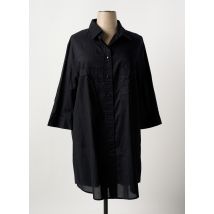 CHARMLINE - Chemisier noir en coton - Femme - Taille 52 - Modz
