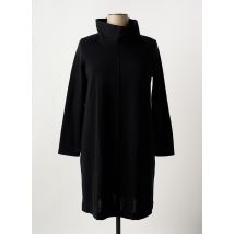 LISANZA - Robe mi-longue noir en laine - Femme - Taille 44 - Modz