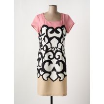 DIVAS - Robe mi-longue rose en polyester - Femme - Taille 42 - Modz