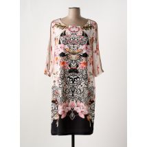 DIVAS - Robe mi-longue rose en polyester - Femme - Taille 44 - Modz