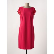VERA MONT - Robe mi-longue rouge en polyester - Femme - Taille 42 - Modz